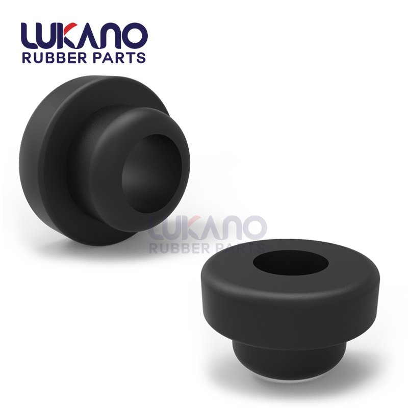 Acid resistant rubber grommet bowls for glass bongs