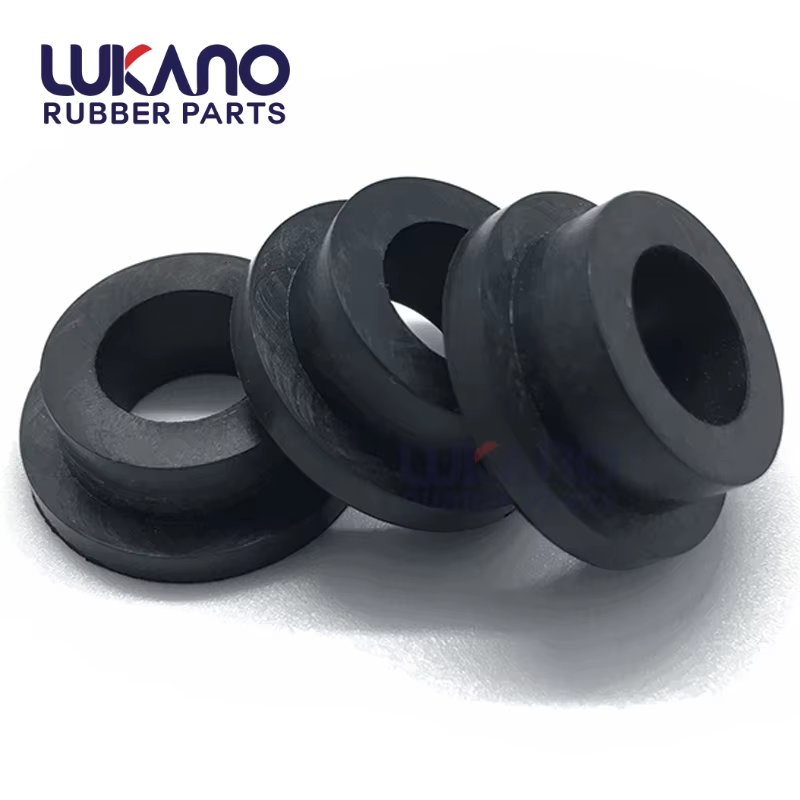Acid resistant rubber grommet bowls for glass bongs