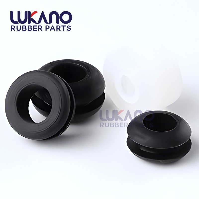 Acid resistant rubber grommet bowls for glass bongs