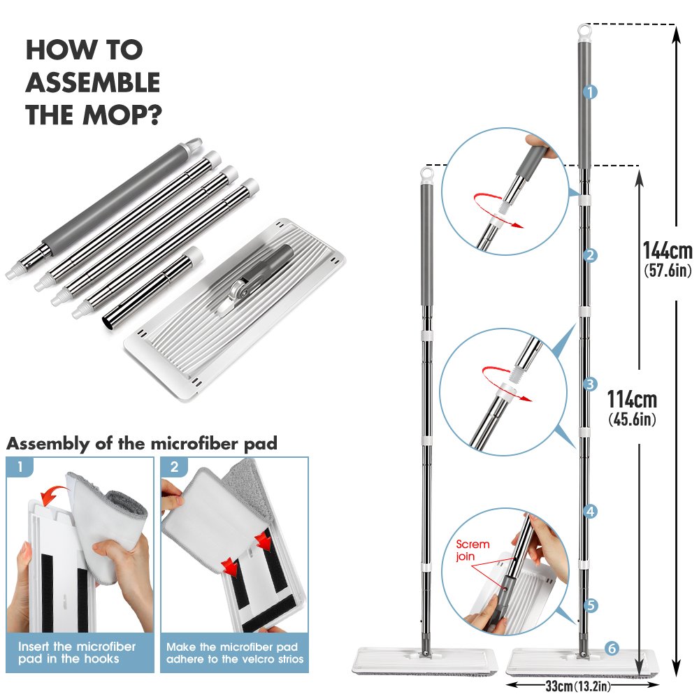 Masthome new design oem/odm Microfiber Spin Flat Mop With Bucket for housework