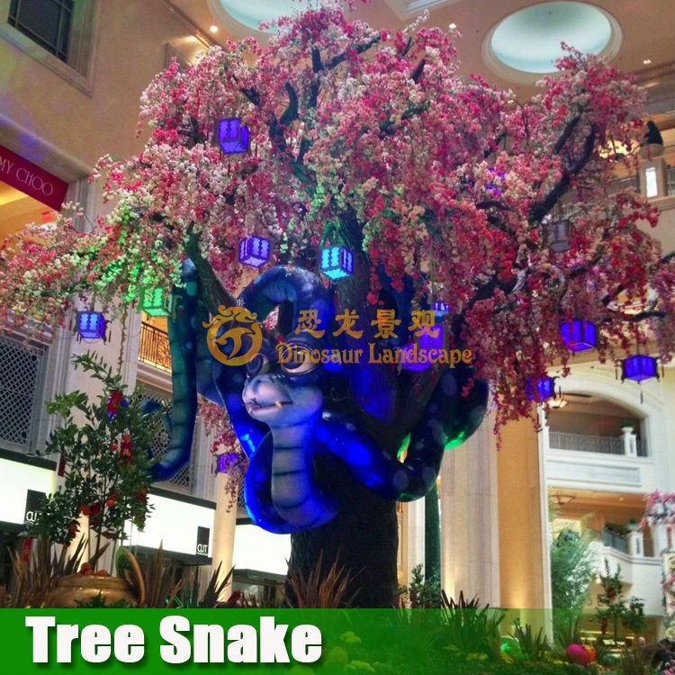 High Quality Animatronic Talking Tree Electric Amusement Park Ride Steel and Silicone Model for Playground Use