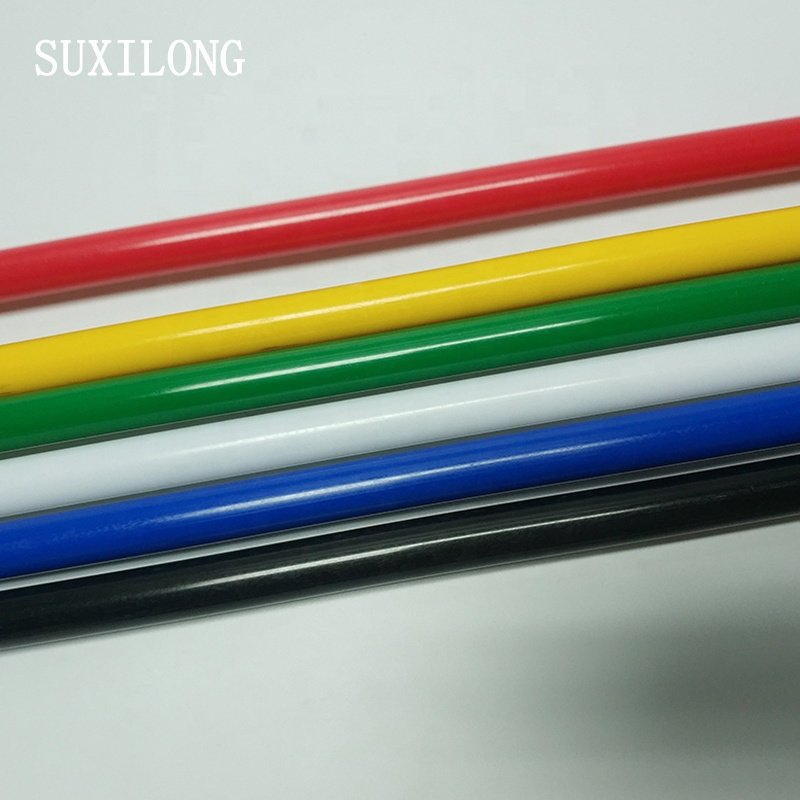 High quality colored extruded polyoxymethylene rod colored pom plastic rod acetal delrin rod