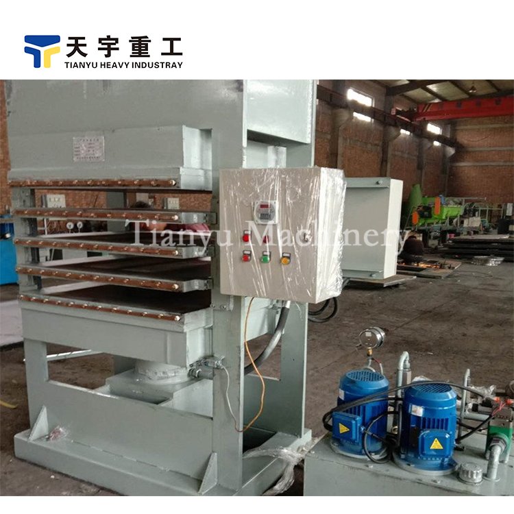 Rubber Wall Tile Processing Hydraulic Press Machine Four Column Rubber Roll Tile Floor Vulcanizing Machine