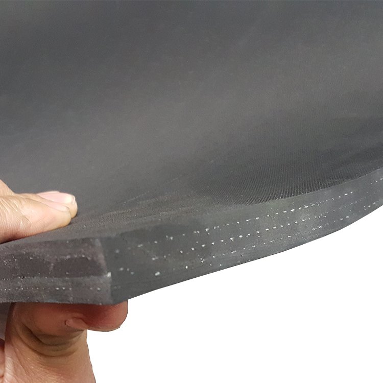 2-50mm thickness 3mpa black color textured vulcanized rubber sheet