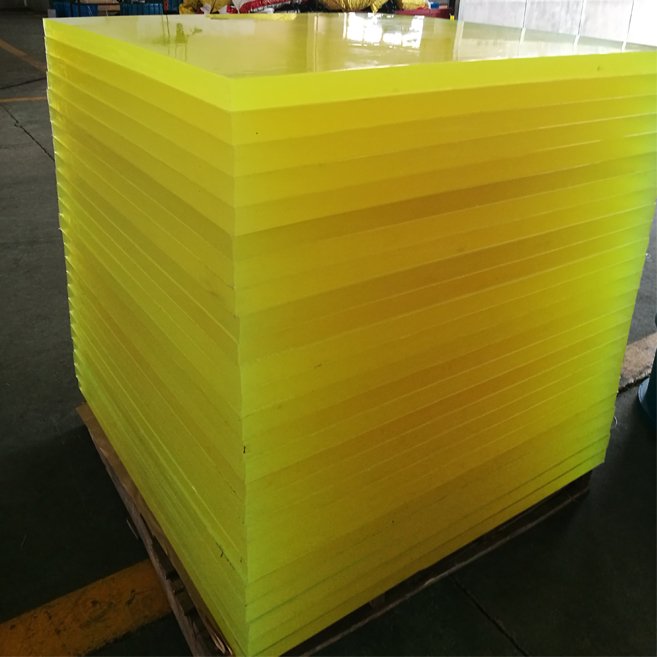 Custom polyurethane pu sheet polyurethane 2mm 4mm 8mm 40mm thickness yellow polyurethane sheet shore 90 85A