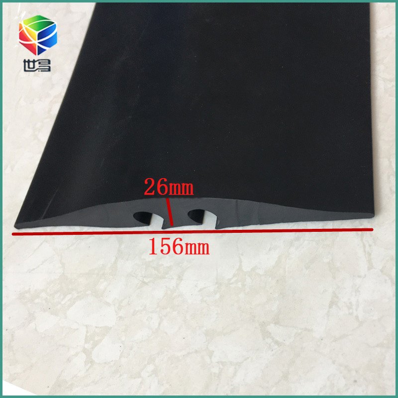 pvc Heavy duty cable cover Road Buffer Rubber Speed Bump For Car Parks & Roads