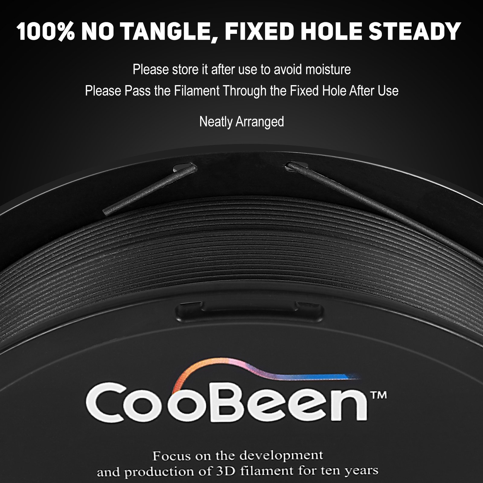 CooBeen High Quality 3D Printer Filament PETG 1.75mm/1kg Spool Neat Winding for 3D FDM Printer ROHS Direct Pactory