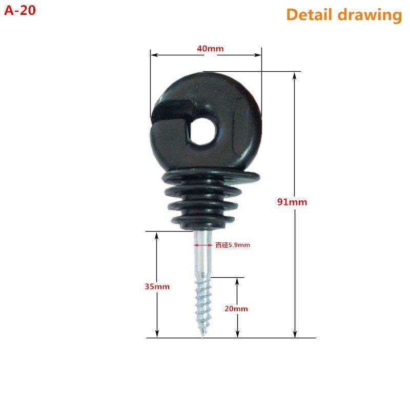 Electric Fence plastic extension rod Wire Ring insulators tape insulator for horse