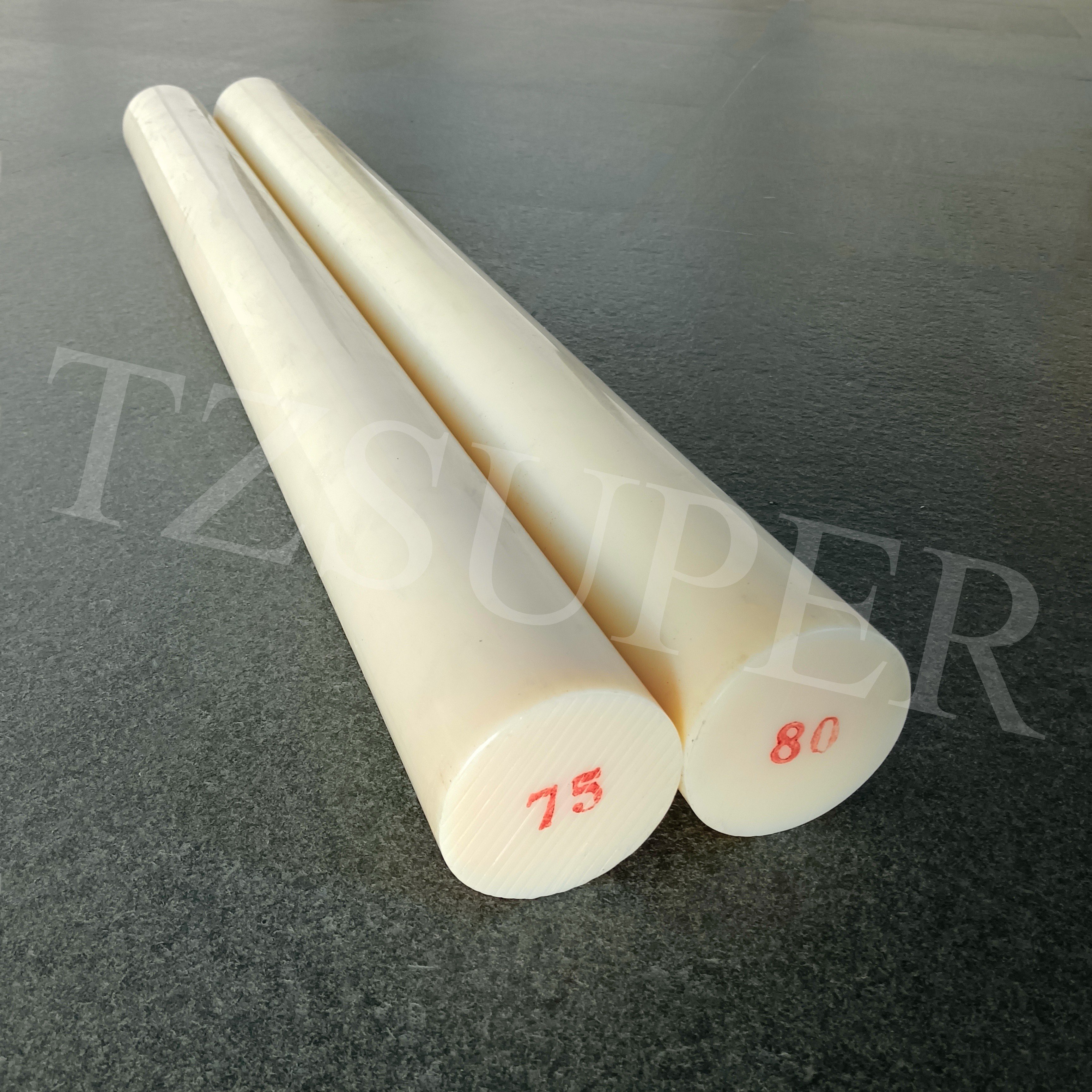 Competitive Price Enigneering Plastic Cream Color MC Cast Nylon Rod Round Bar