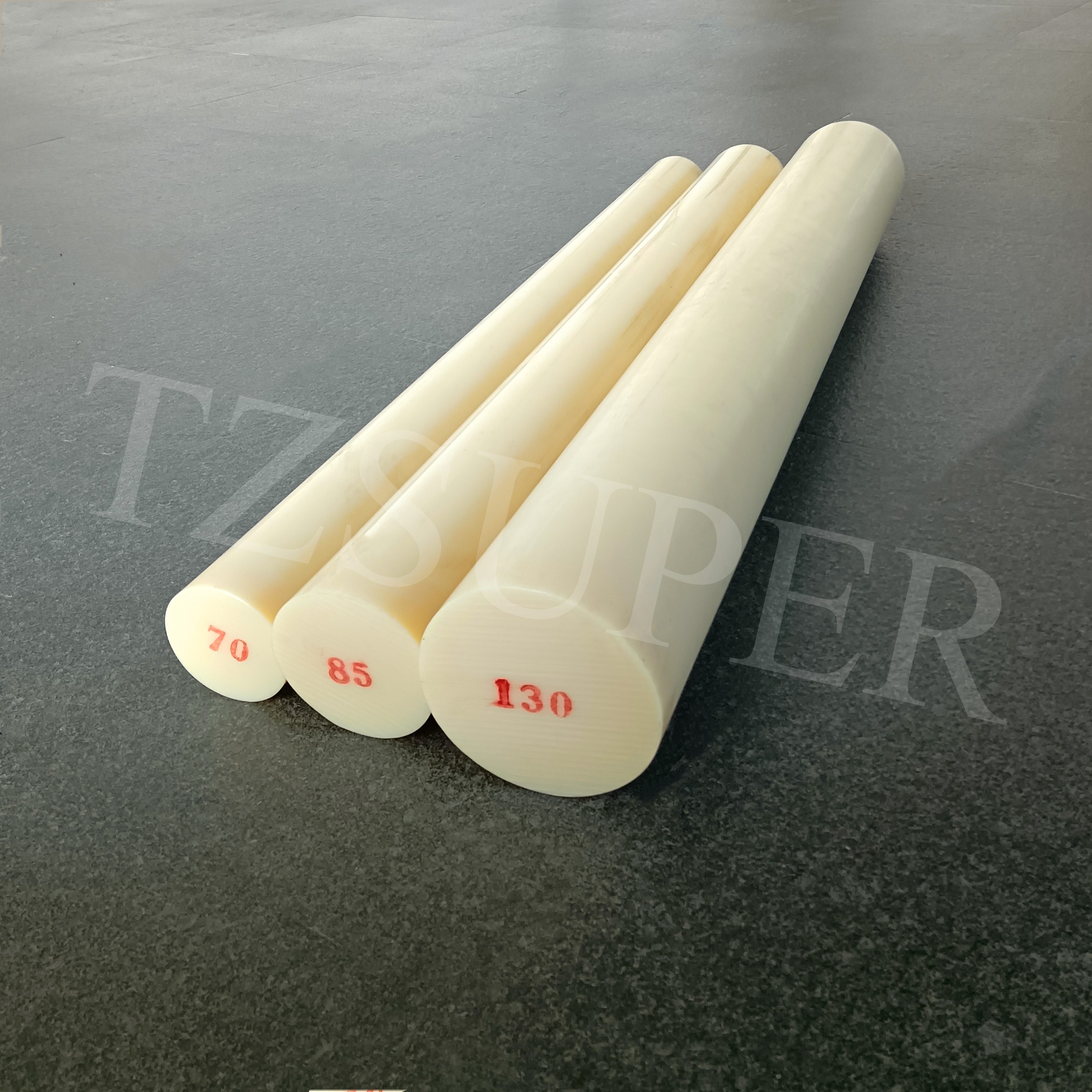 Competitive Price Enigneering Plastic Cream Color MC Cast Nylon Rod Round Bar