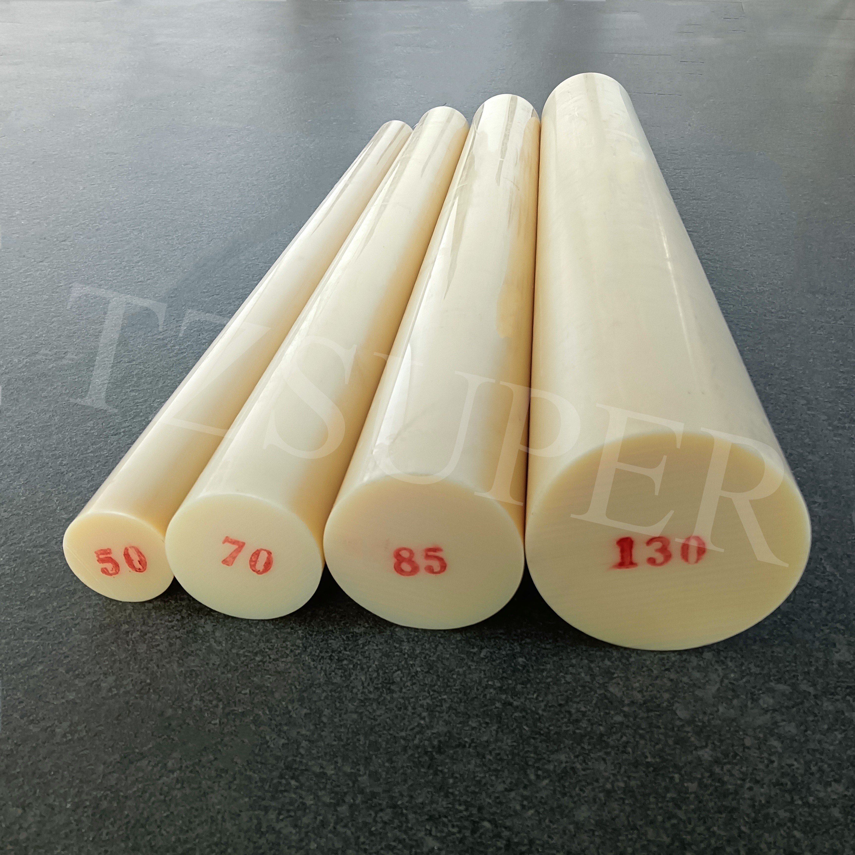 Competitive Price Enigneering Plastic Cream Color MC Cast Nylon Rod Round Bar