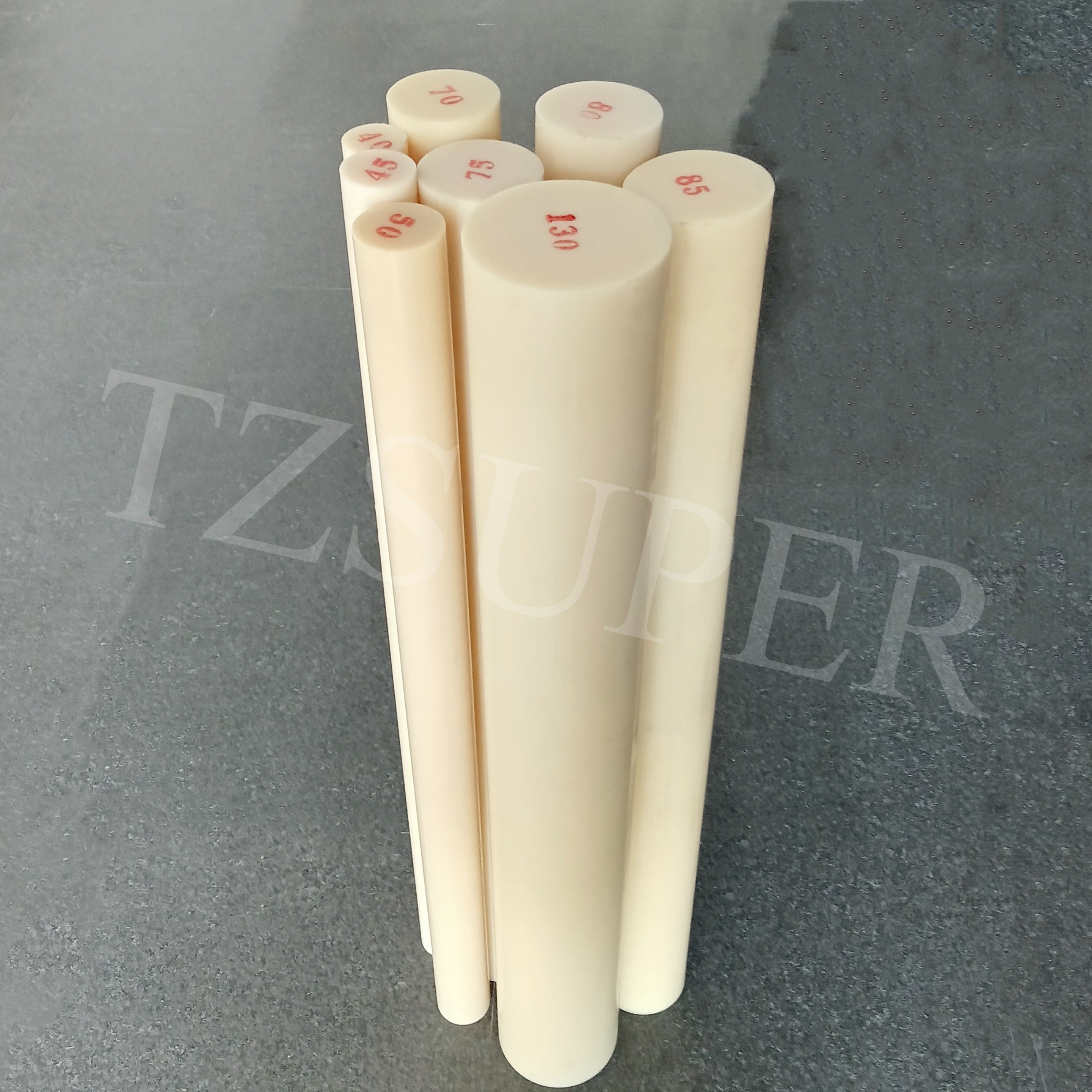 Competitive Price Enigneering Plastic Cream Color MC Cast Nylon Rod Round Bar