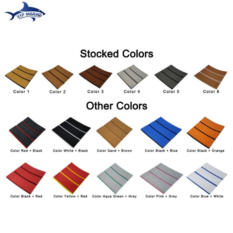 High Quality Durable Foam Faux Teak Deck Flooring Mats For EVA Boat Floor