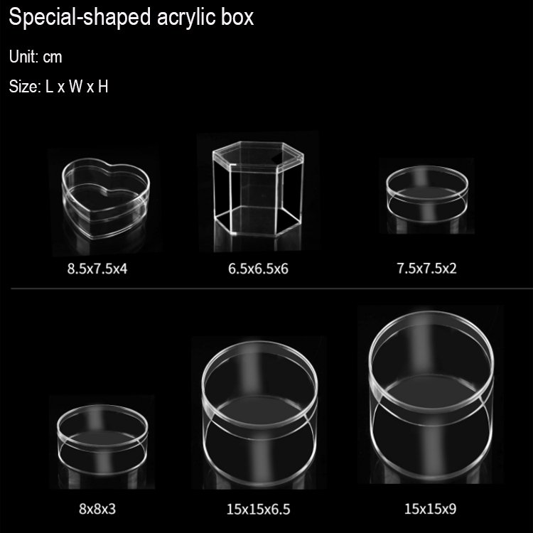 Square Acrylic Storage Box Plastic Sweet Candy Acrylic Party Favor Bin Small Clear Acrylic Candy Box for Candy