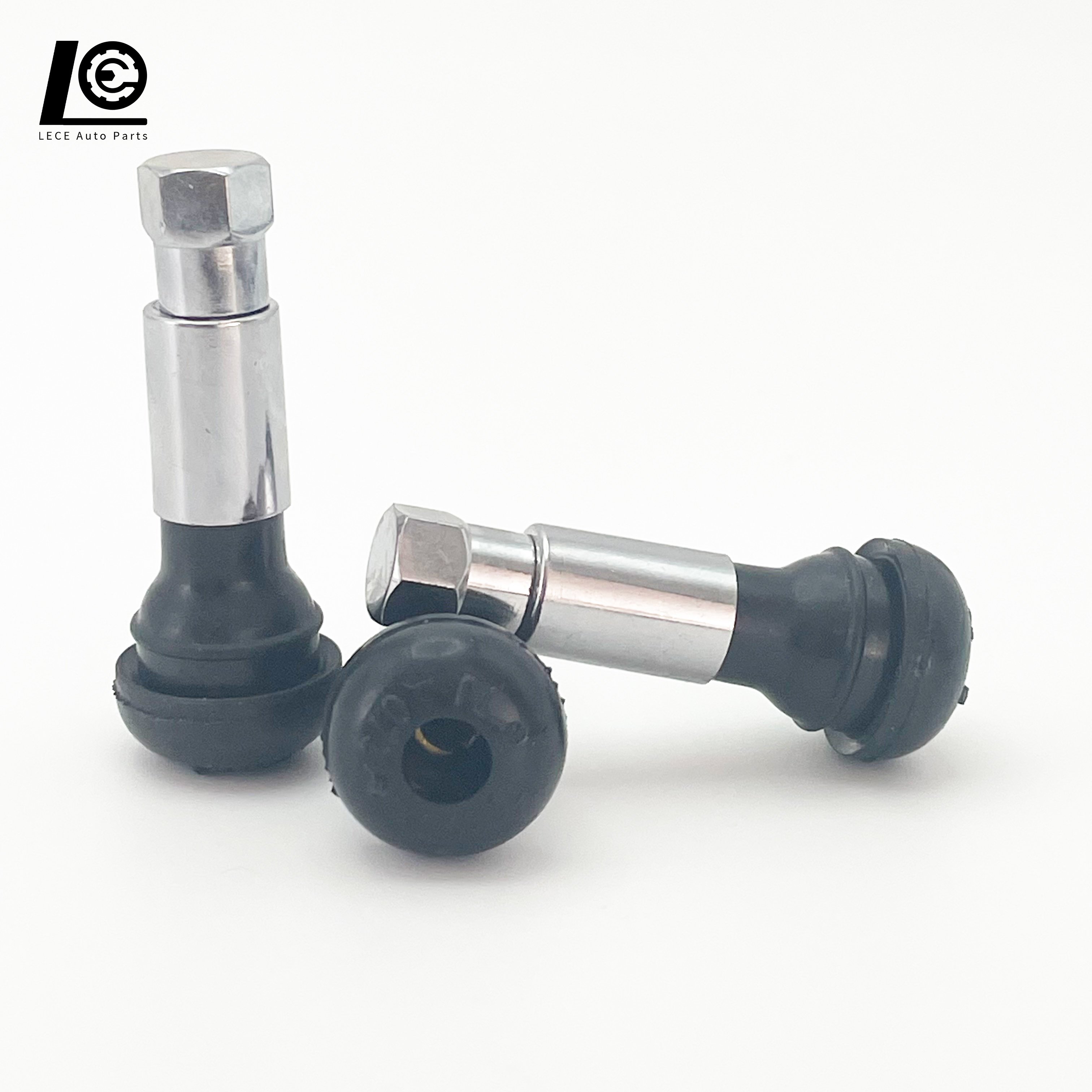 Tire Valve TR414Cwith Chrome Sleeve High Quality Auto Parts Wholesale Tubeless Natural Rubber Tire Valve