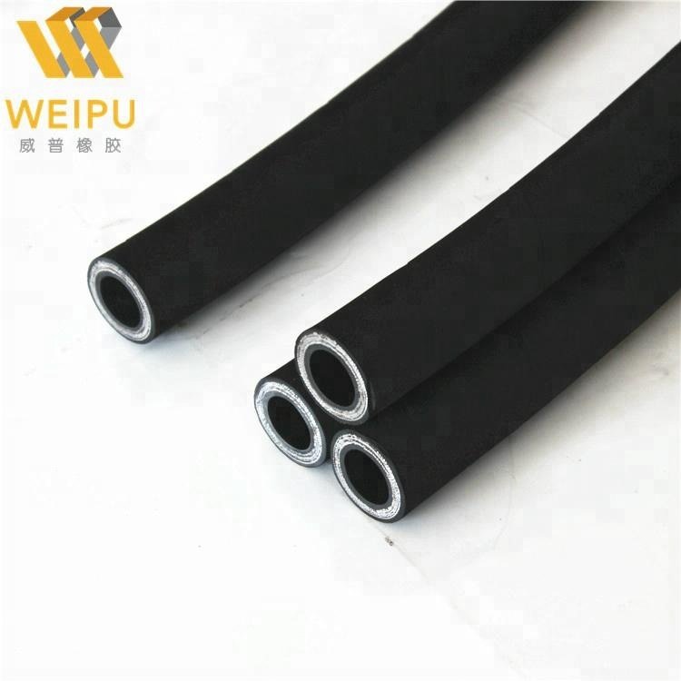 Flexible abrasion and weather resistant black color wire spiral high pressure hydraulic rubber hose