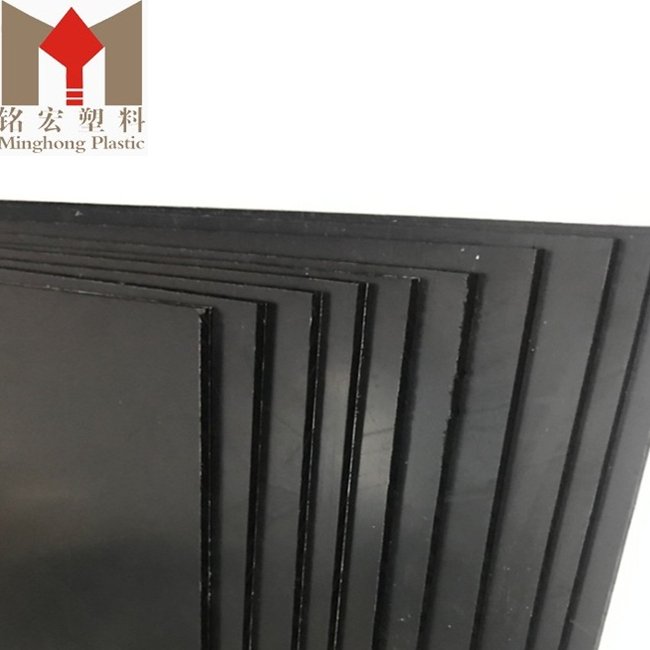 Factory Wholesales Eco-friendly 0.3mm To 12mm ABS Black Sheet For Advertising Printing Industry And Thermoforming Plastic Parts