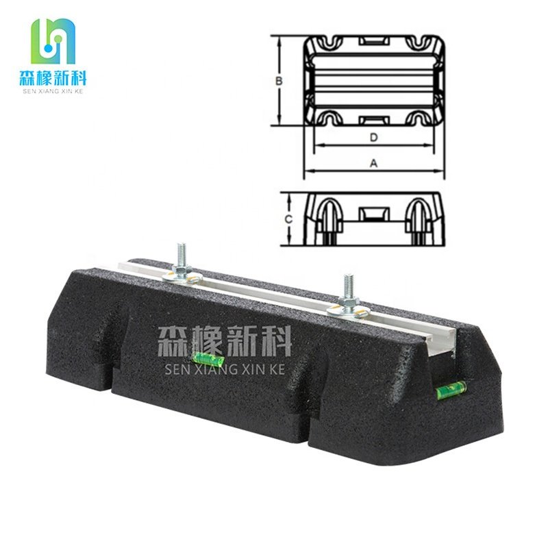 Custom 250-1000mm size big foot rubber support for air conditioning, rubber foot for air conditioner