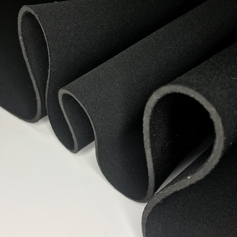 Washable and Reusable sbr rubber sheet Diving material fit for insole shoe material neoperne foam laminated with black neoprene