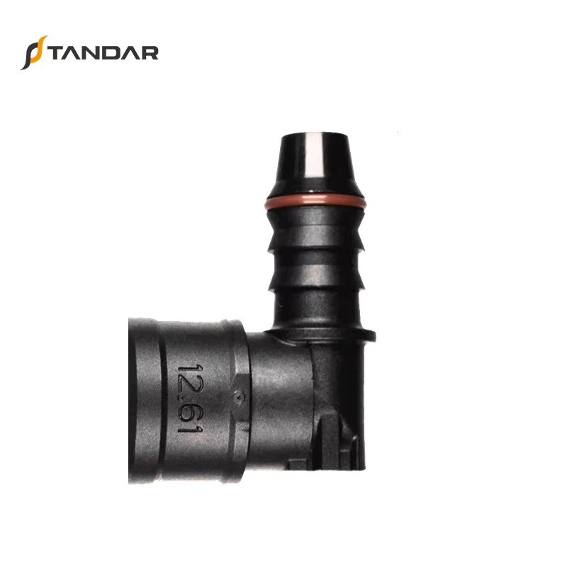 12.61mm SAE 90 degree Fuel Line Adapter Connector Series for Automotive Parts Fuel Line Quick Connector