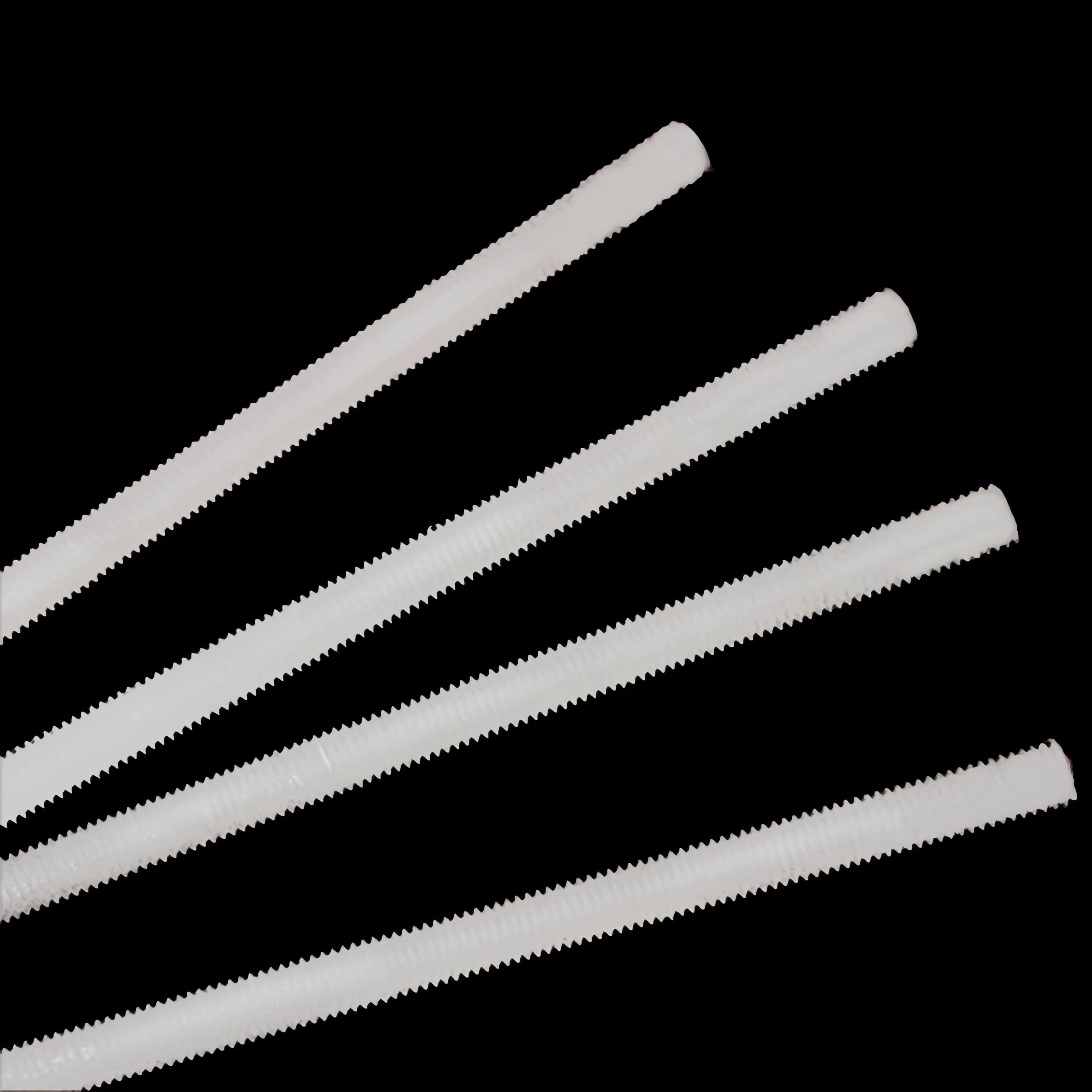 Plastic full thread insulated nylon full tooth thread rod screw