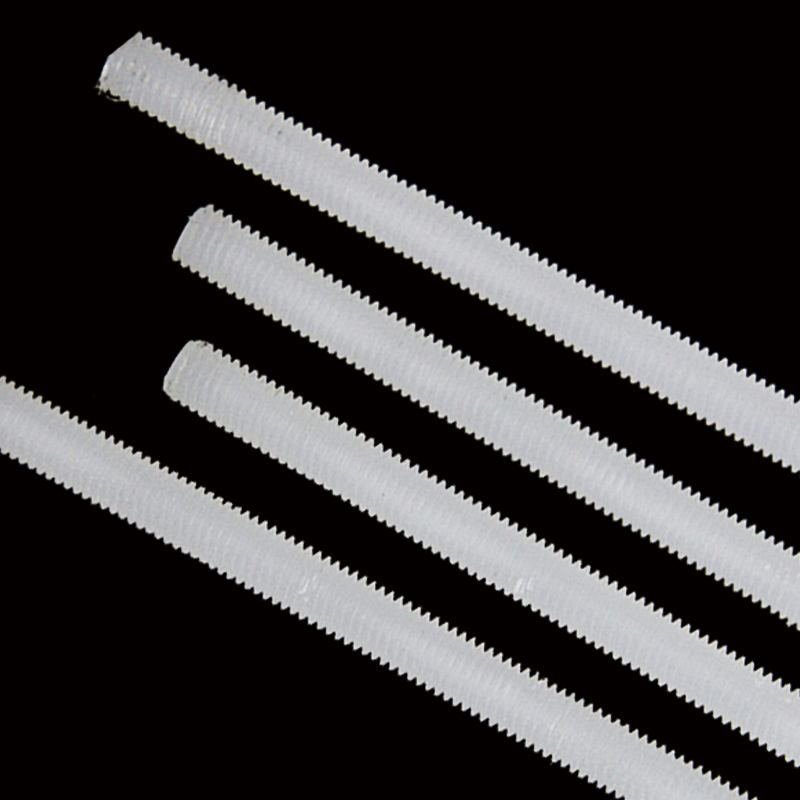 Plastic full thread insulated nylon full tooth thread rod screw
