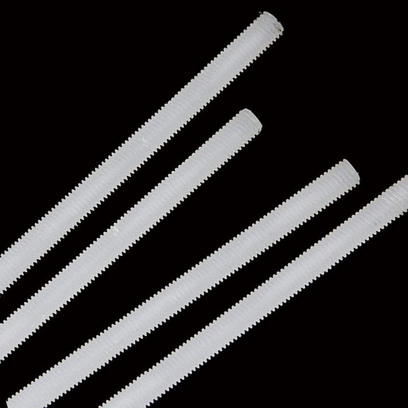 Plastic full thread insulated nylon full tooth thread rod screw