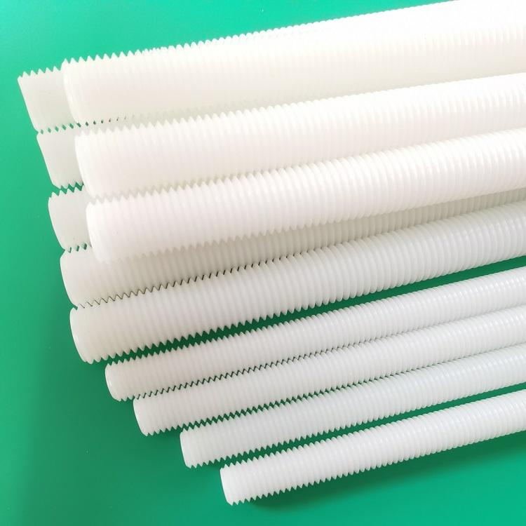 Plastic full thread insulated nylon full tooth thread rod screw