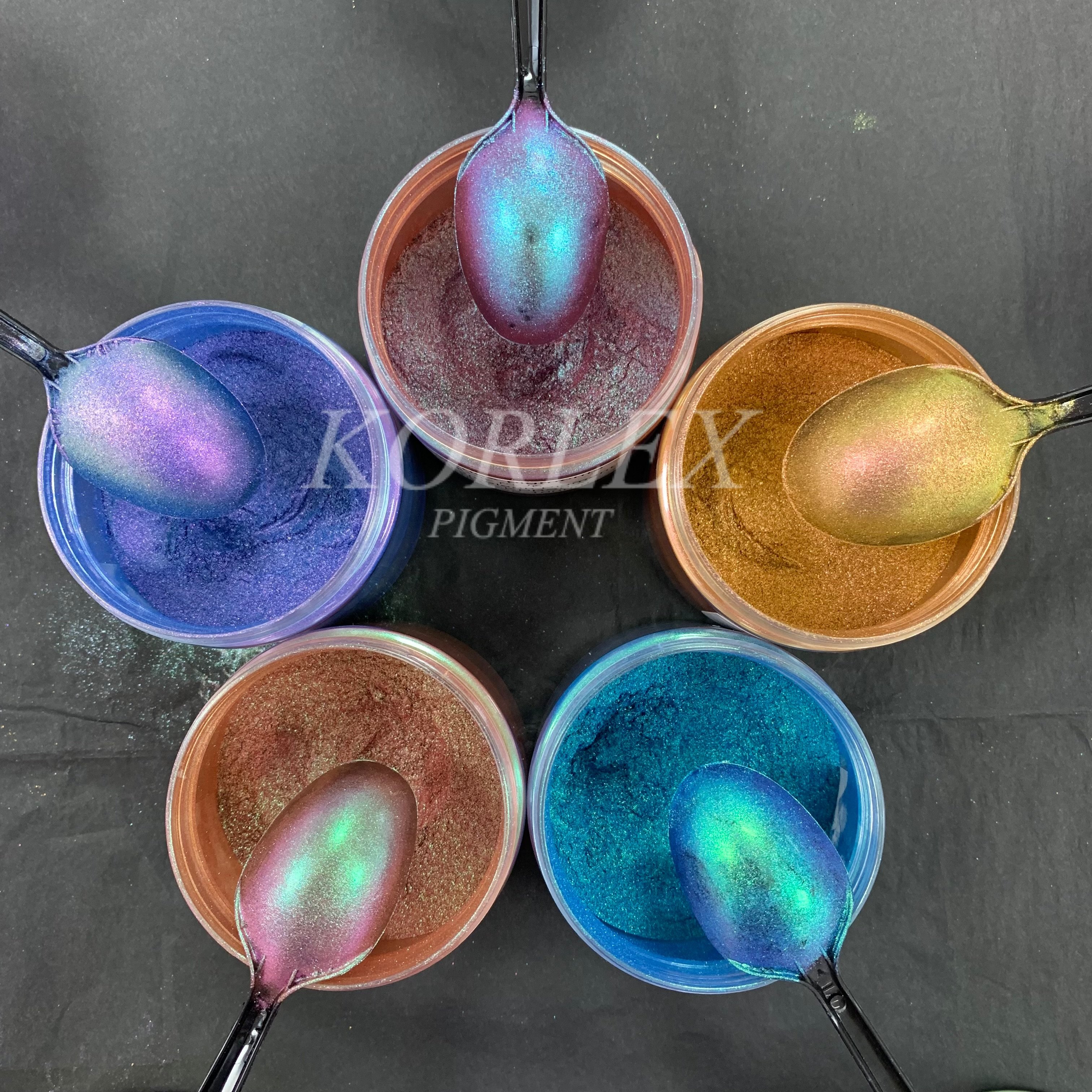 Multi Colored Chameleon Pearl Pigment Pearlescent Mica Powder Custom Coating Automotive Paint