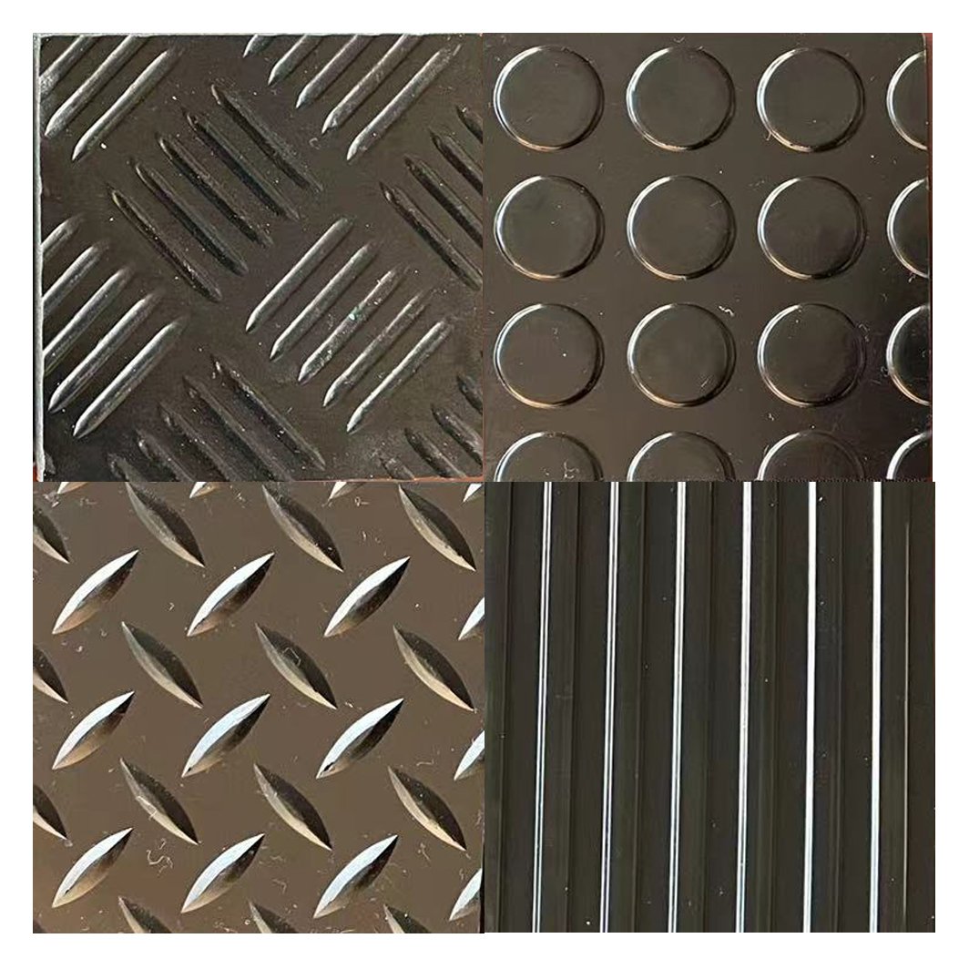 Checker Plate Coin wide stripe diamond plate Rubber flooring / rubber vinyl floor mat for vans/garage