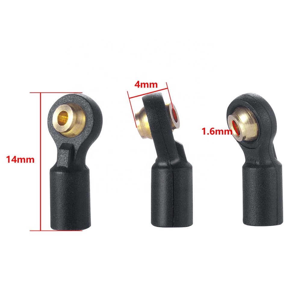 New Plastic Rod Ends Link Balls Head Joints for 1/24 RC Crawler SCX24 90081 AXI00001 02 04 05 06 Upgrade Parts Accessories