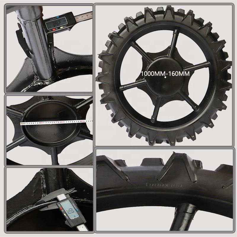 1000*160mm 1000mmx160mm 1.0m 39 inch height Agricultural Solid rubber Airless Tractor Iron Wheels Slim Tyres Boom Sprayer tyres
