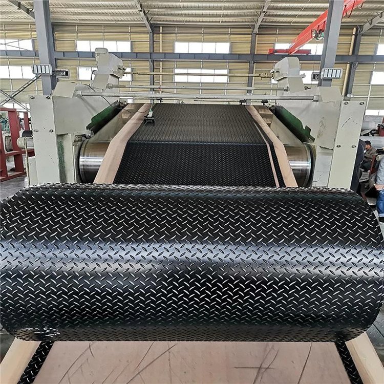 cheap black anti slip non toxic workshop garage car diamond willow leaf rubber sheet flooring roll mat
