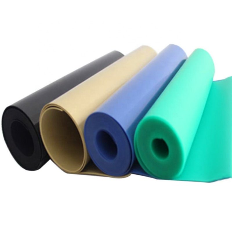 Custom Sky Blue High Temperature 0.5mm Silicone Rubber Sheet Roll