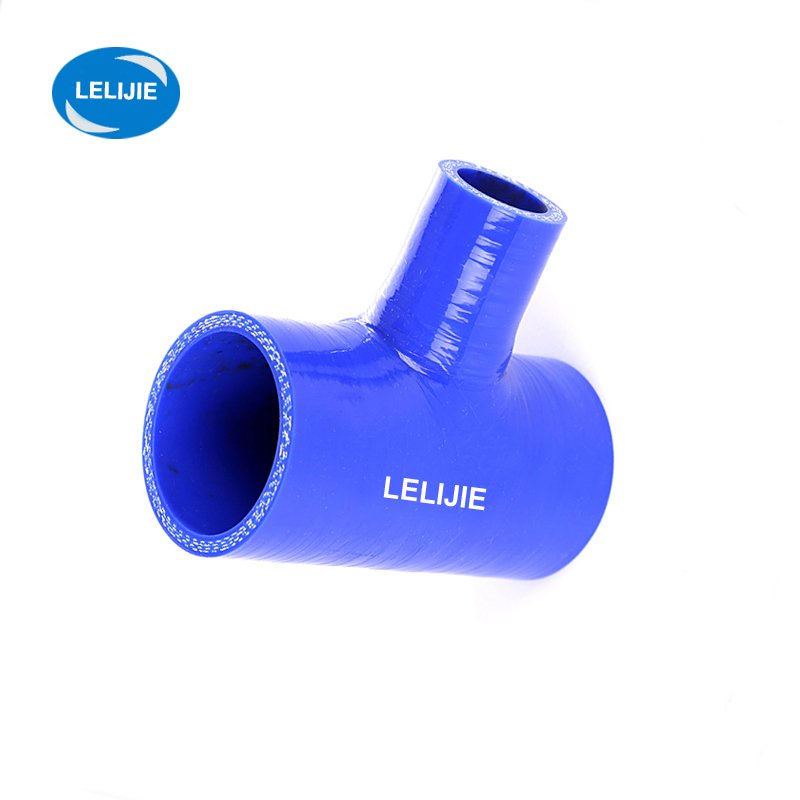 flexible automotive T shape silicone rubber radiator hose three ends pipes