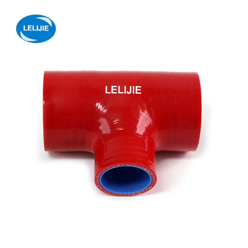 flexible automotive T shape silicone rubber radiator hose three ends pipes