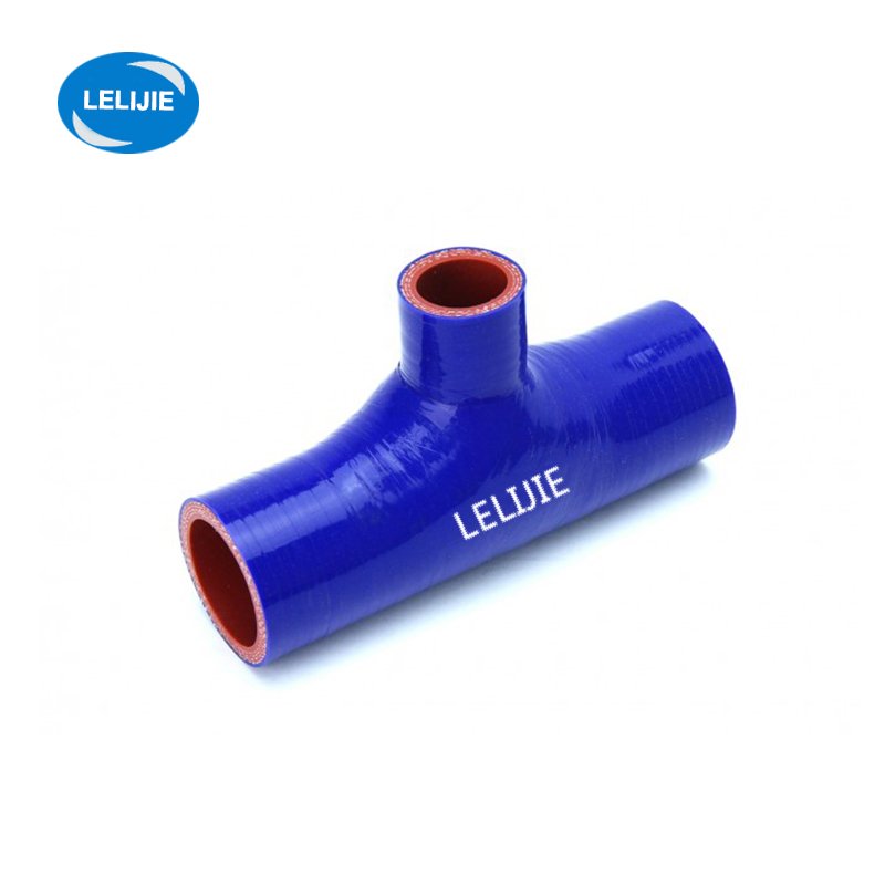 flexible automotive T shape silicone rubber radiator hose three ends pipes