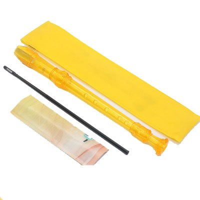 8-Hole Long Flute Soprano Recorder ABS Recorder with Cleaning Rod Educational Musical Instrument Tool for Beginner kids Case Bag