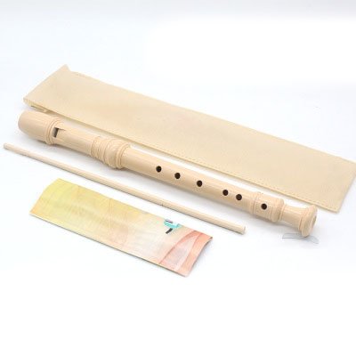 8-Hole Long Flute Soprano Recorder ABS Recorder with Cleaning Rod Educational Musical Instrument Tool for Beginner kids Case Bag