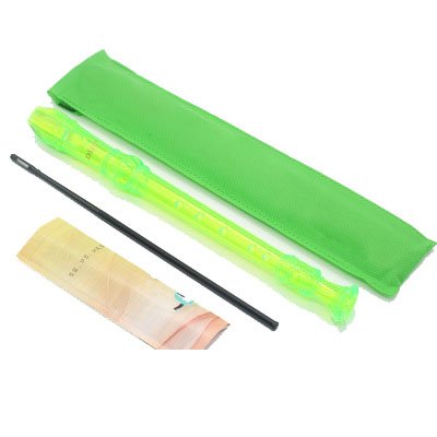 8-Hole Long Flute Soprano Recorder ABS Recorder with Cleaning Rod Educational Musical Instrument Tool for Beginner kids Case Bag