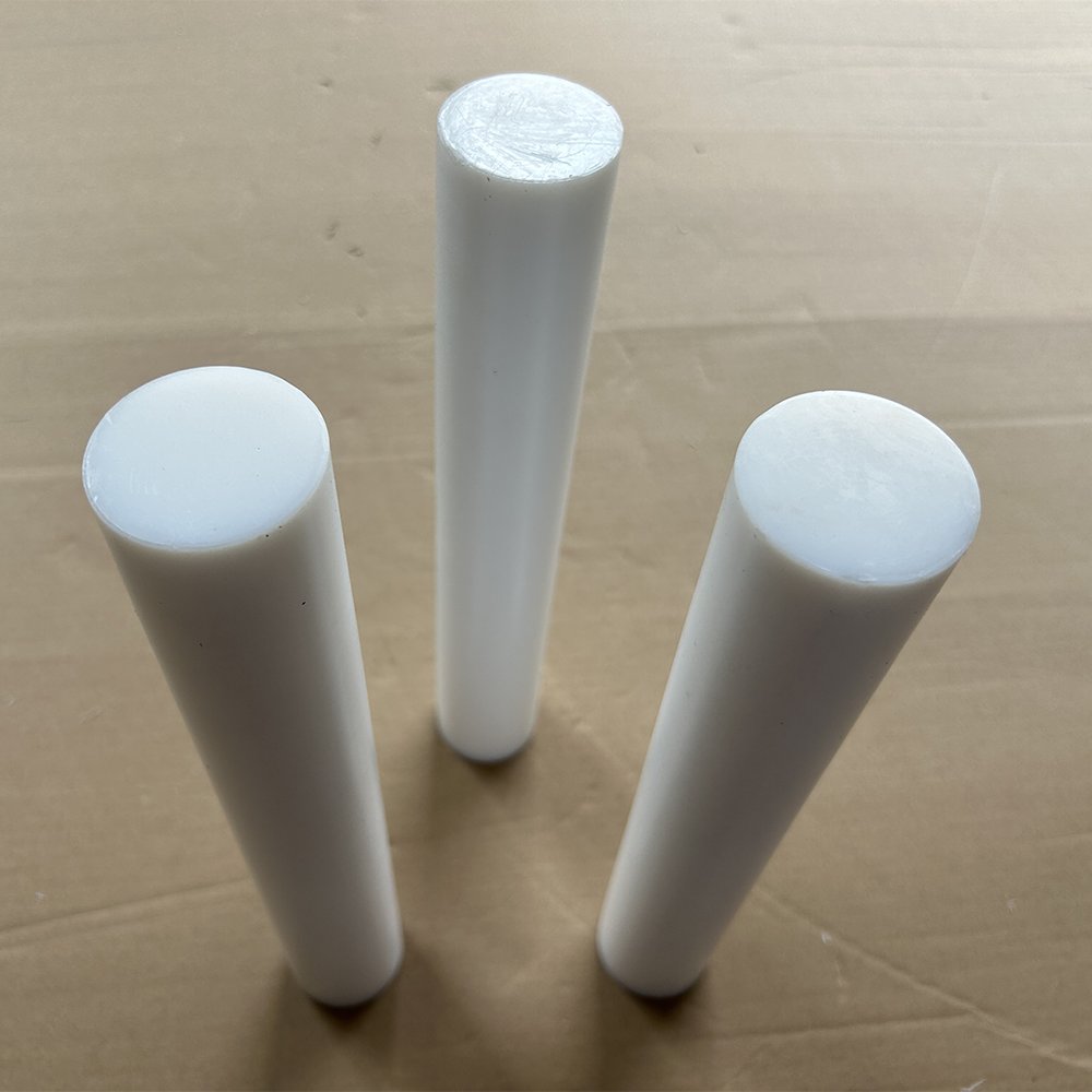 Factory direct acid and alkali resistant plastic rod 40*300mm white material DF161 ptfe molded rod