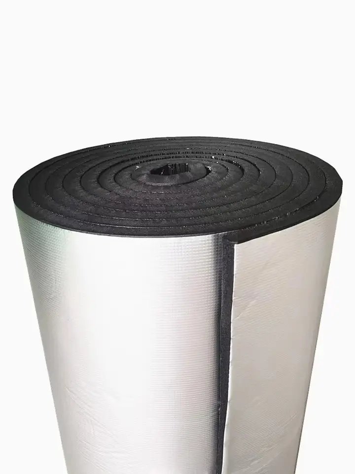 Self-adhesive foam aluminum foil rubber sheet Self-adhesive roof insulation sunscreen insulation board rubber and plastic board