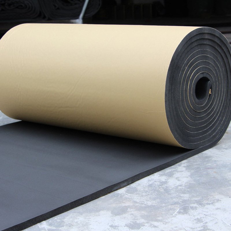 Self-adhesive foam aluminum foil rubber sheet Self-adhesive roof insulation sunscreen insulation board rubber and plastic board