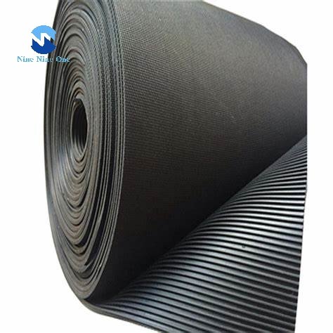 Rubber Sheet 2m width 3mm 5mm 6mm RIBBED PATTERNED RUBBER MAT