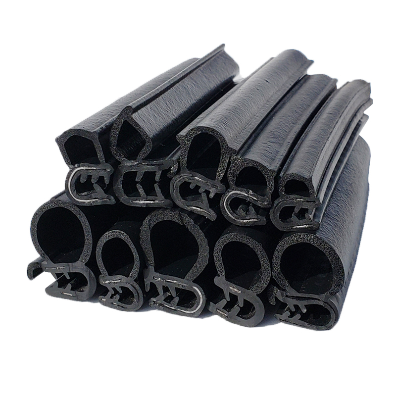 Soundproofing protection car door U-shaped sealing strips top or side bubble rubber strip