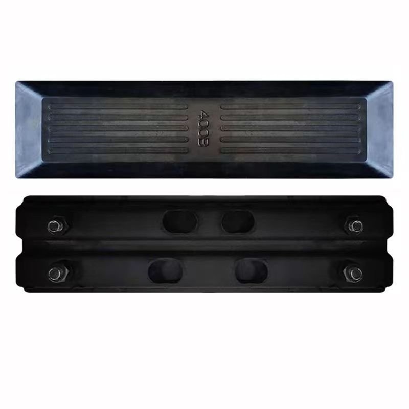 Crawler excavator loader bulldozer rubber crawler plate pad block