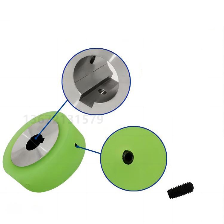 Custom Durable Industrial PU Rubber Elastomer Covered Roller Keyway Polyurethane Coated Roller