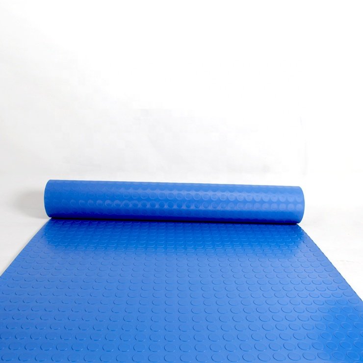 3mm Anti Fatigue Abrasion Resistance Coin Round Dot Rubber Floor Matting Manufacture