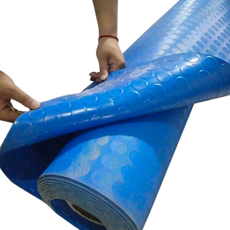 3mm Anti Fatigue Abrasion Resistance Coin Round Dot Rubber Floor Matting Manufacture