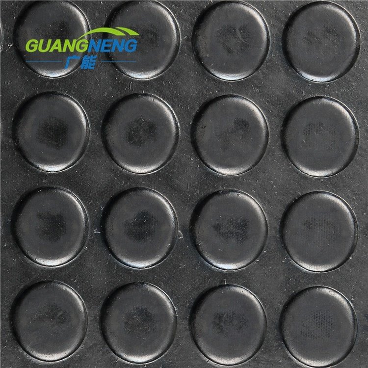 Black Anti-Slip Moulded Floor Mat Rubber Sheets for Shed Van Garage Workshop